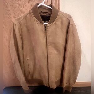 Men's Tan Bomber Jacket